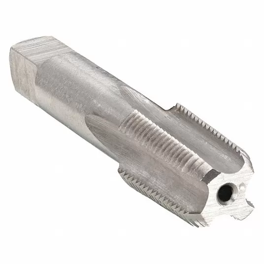 Pipe and Conduit Thread Tap: 3/8inch-18 Thread Size, 1 1/16 inch Thread Length, 2 9/16 inch Overall Length