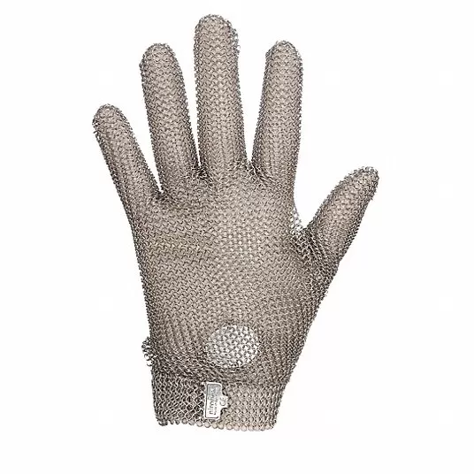 Cut Resistant Glove, Silver, Reversible, XL3PVD3