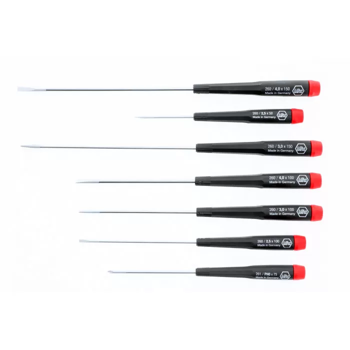 Set of Precision Slotted and Phillips Screwdrivers