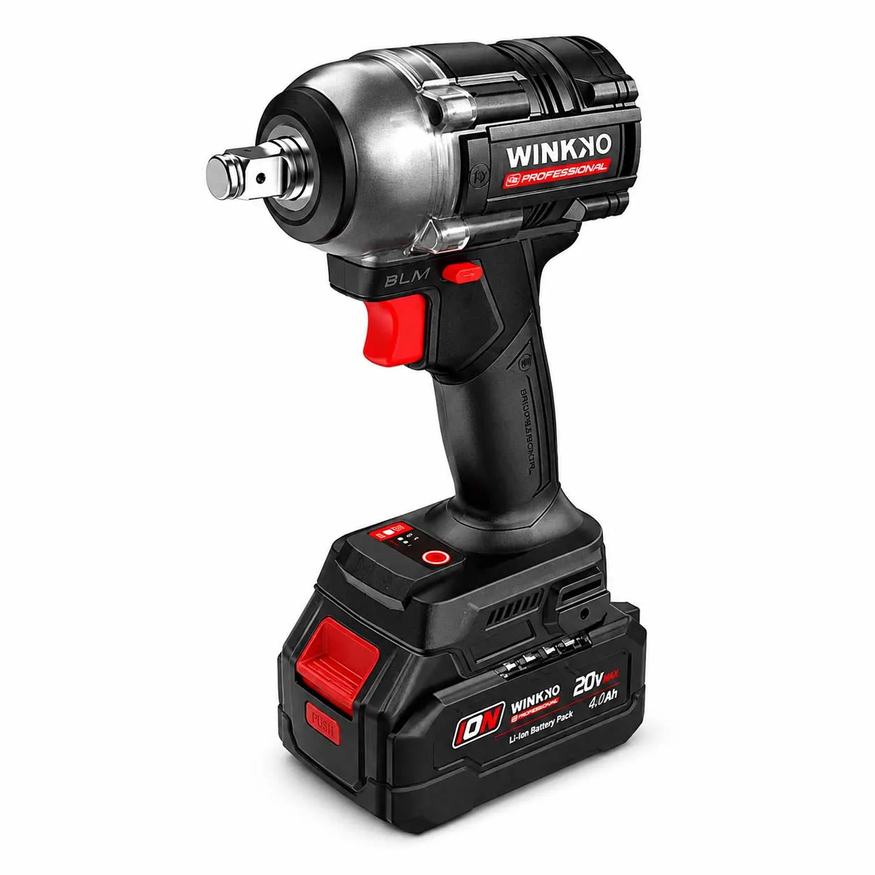 Cordless Brushless Impact Wrench 1/2 inch, 20V, 3000 rpm, 550N.m